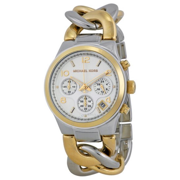 Michael Kors Gold and Silver Women's Watch - Picture 9 of 9